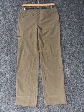 Eddie Bauer Travex Pants Womens 10  Convertible Leg Brown Stretch Cargo Pockets